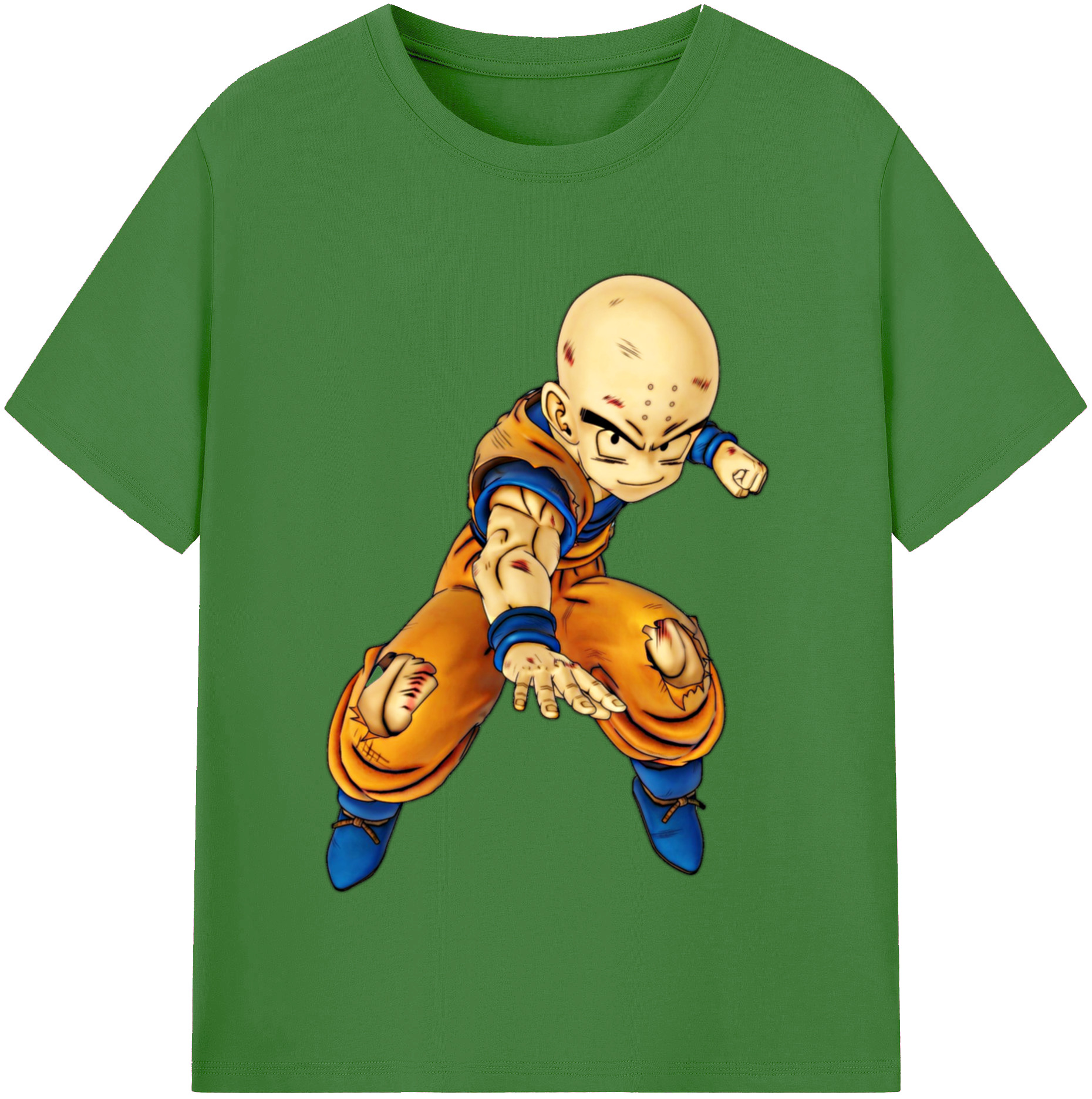 （画像用） ドラゴンボール クリリン DRAGON BALL krillin レディースカジュアルプリントTシャツ（綿100％）